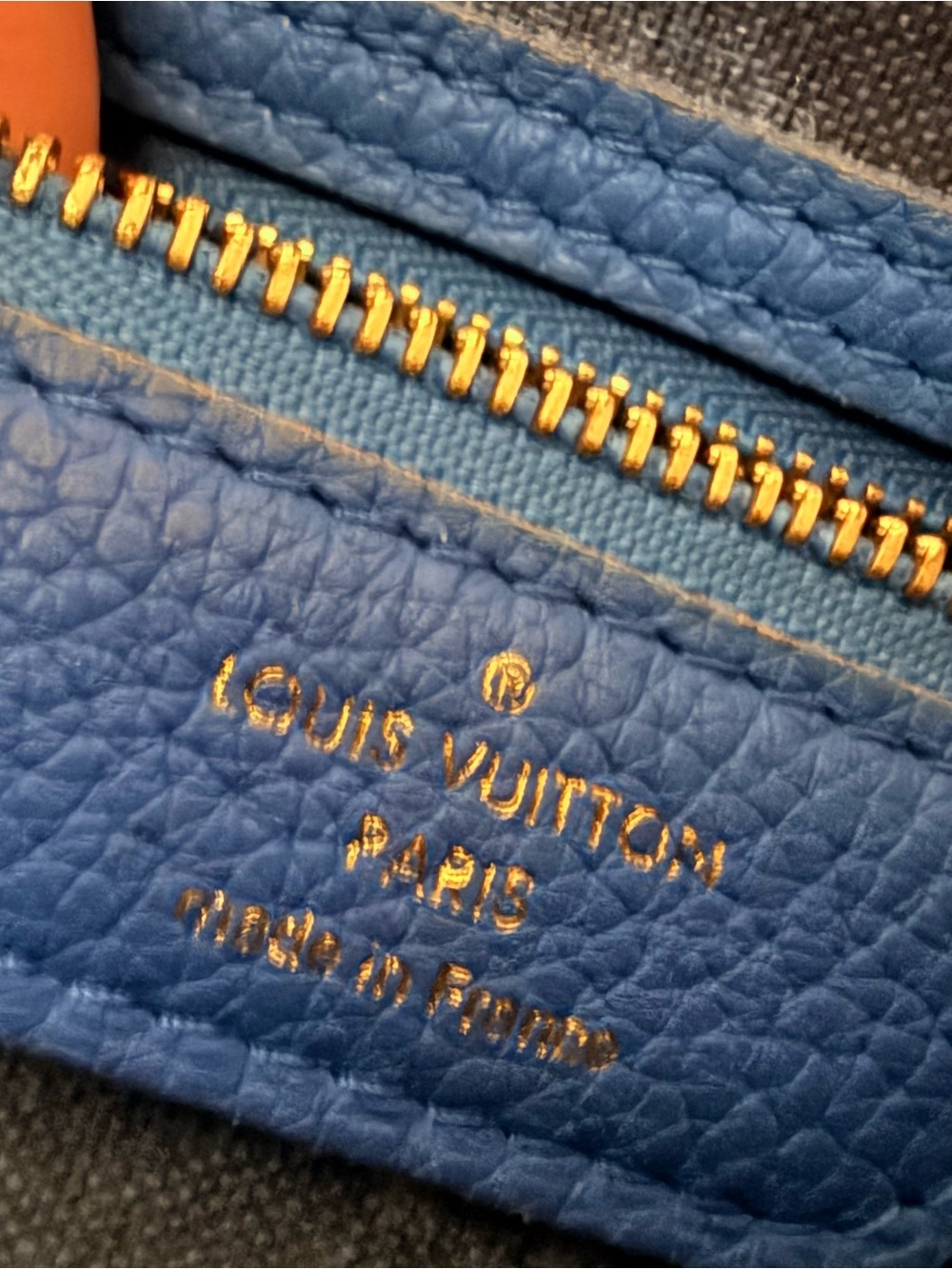 Louis Vuitton GM Neverfull limited Edition Tote with Blue Trim and Lettering - Picture 5 of 12